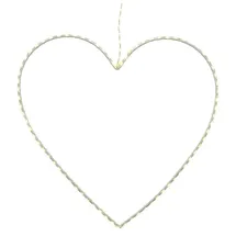 MARELIDA LED Herz Metallherz hängend D: 38 cm Weiß