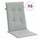 vidaXL Hochlehner Auflage 120 x 50 x 4 cm melange hellgrau 6 St.