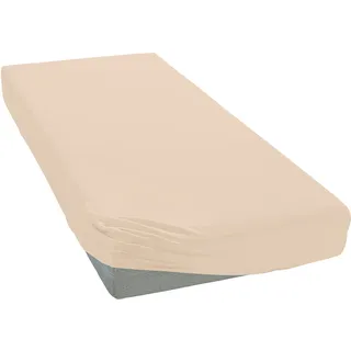 Bettlaken Microfaser-Jersey 200 x 200 cm beige