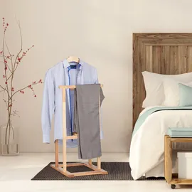 Relaxdays Herrendiener Walnuss freistehend Braun