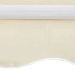 vidaXL Markisenbespannung Canvas Creme 3 x 2,5 m (ohne Rahmen)
