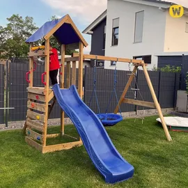 Wickey Spielturm FreeFlyer blau