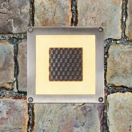 Paulmann Cube Solar-Einbauleuchte 1 Edelstahl, Klar
