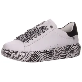 Rieker W1201-83 Damen Plateau Sneaker Weiß 40