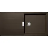 Schock Tia D-100L A rechts Einbauspüle granit/braun Handbetätigung 1000 x 500 mm