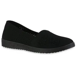 Damen Slip Ons in Schwarz