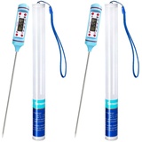 oujilet Thermometer Küche 2 Stücke Universales Haushaltsthermometer Digitales Kochthermometer Küchenthermometer Fleischthermometer, Ablesbar 50°C- 300°C,°C/°F Umschaltbar Thermometer mit Schutzhülle