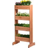 Dobar Kräuterturm 55 x 40 x 125 cm braun