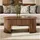 Okwish Höhenverstellbarer Couchtisch Braun Nussbaum 100 x 40,5 x 50 cm