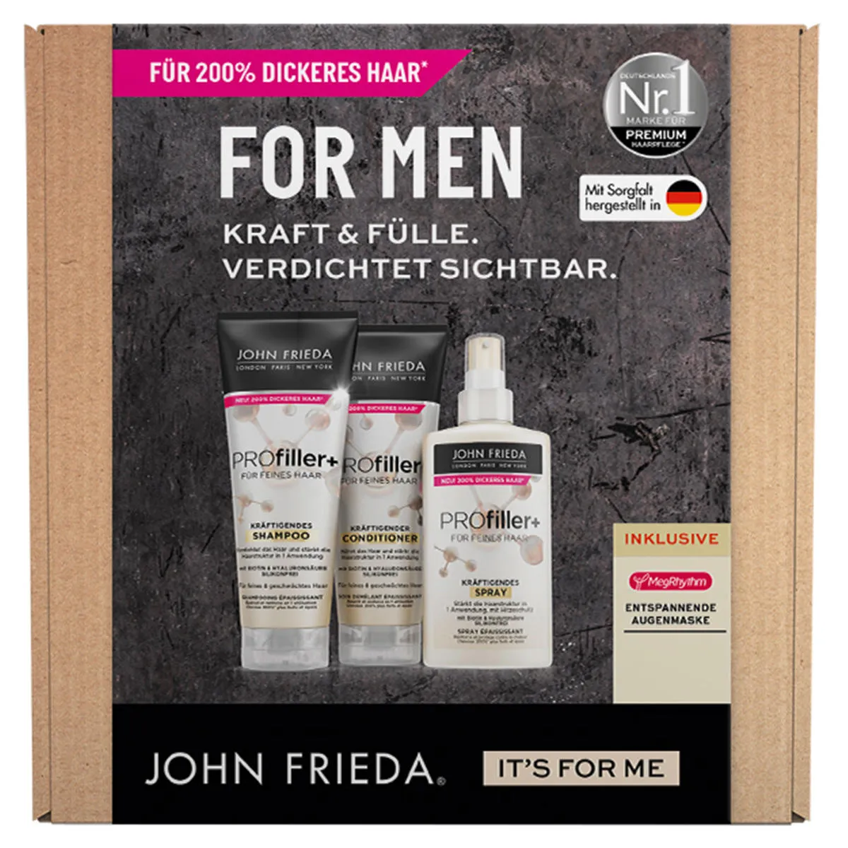 Preisvergleich Produktbild John Frieda For Men Geschenkset