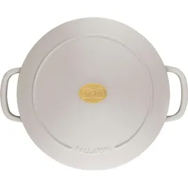 BALLARINI Bellamonte Auflaufform Bräter Dutch Oven Emailliertes Gusseisen rund 26 cm 5,5 L Elfenbeinweiß