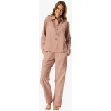 SCHIESSER Pyjama Gestreift Rot/Weiß S