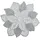 Zeller 26916 Platzset Flower, PVC, Silber