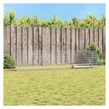 vidaXL Hühnerkäfig Silber 430 x 100 x 85 cm Verzinkter Stahl