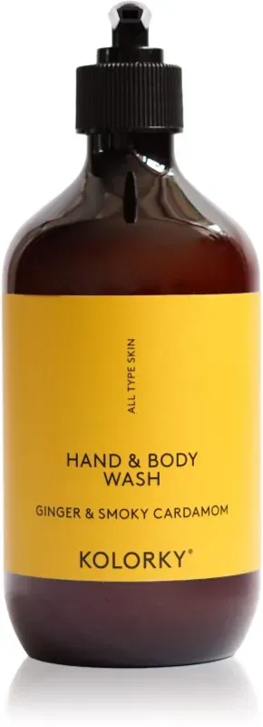Kolorky Hand & Body Wash Waschgel für Hände und Körper Ginger & Smoky Cardamom 490 ml
