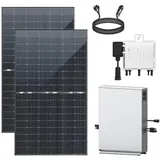 epp.solar 880W Balkonkraftwerk mit Speicher Komplettset 2,4kWh Novgen NOVB-2400 und APE 800W WIFI Wechselrichter Smart Mini Anlage