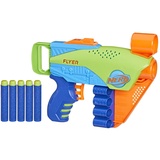 Nerf Elite Jr. Flyer Easy-Play Schaumstoff-Blaster, 5 Nerf Elite Darts, Outdoorspielzeug für Jungen und Mädchen ab 6