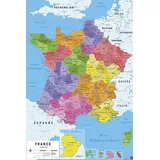 Grupo Erik Poster Carte De France 2018