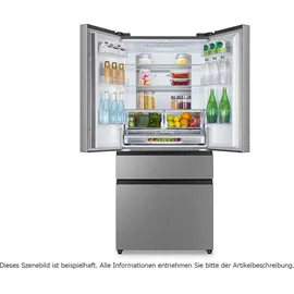 Hisense RF540N4SBI2 French Door (480 l, 1817 mm hoch, Edelstahl)