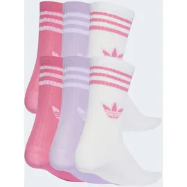 adidas 3-Stripes Crew Socken 6er Pack Weiß 28-30