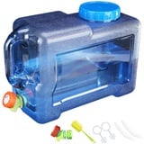 Umikk 5L~22L Camping Wasserkanister, Wasserbehälter mit Hahn, Tragbarer Trinkwasserkanister, Wassertank Camping mit Griffen, Wasserkanister BPA-frei, für Outdoor Reise Hause Trinkder Speicher-Eimer