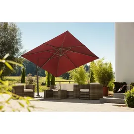 Schneider Schirme Rhodos Twist 300 x 300 cm Bordeaux