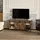 Okwish TV-Lowboard 120x54x40 cm Braun Stahl/Holzwerkstoff