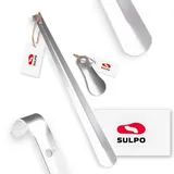 SULPO 2er Pack 12cm & 51cm Stabil Schuhlöffel aus Edelstahl - Schuhlöffel Lang - Schuhlöffel Klein - Schuhlöffel Metall mit Aufhängeloch - Schuhanzieher Lang - Schuhanzieher Klein - Shoe Horn