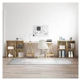 vidaXL Artisan-Eiche TV-Schrankset 4 pcs 37 x 37 x 72 cm Holzwerkstoff