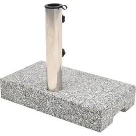 vidaXL Schirmständer Granit 25 kg Grau
