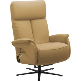 sit&more TV-Sessel Triple Seven Kunstleder 86 x 115 x 86 cm Gelb mit Kopfteil- & Drehfunktion