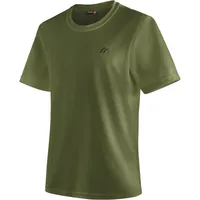 Maier Sports Walter T-Shirt, Rundhals für Wandern und Freizeit, dryprotec Technologie, Atmungsaktiv, NFC-Chip für einfaches Recycling, Grün, S