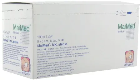 Maimed Mullkompressen 5x5cm Steril 100 Stück