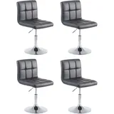 CLP Drehstuhl Palma V2 Kunstleder schwarz 4er Set