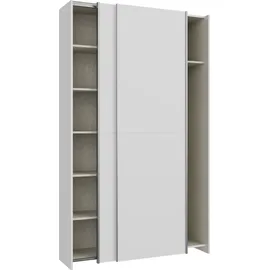 MITEPEK Schwebetürenschrank Nook 120,1 x 210 x 39,1 cm Weiß