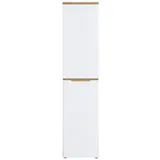 Vito Büroschrank CLYDE, 45 x 197 cm - 2 Türen - Mauvella Eiche Dekor Weiß supermatt