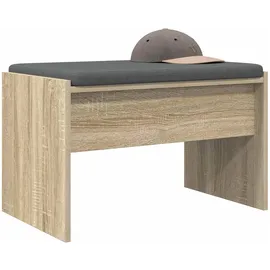 vidaXL Flurbank mit Kissen Sonoma-Eiche 63 x 38 x 40 cm