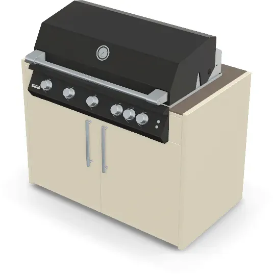 Brabura Fusion 500 RM Modul| Neuestes Edelstahlmodell - Barro / Perle Blanche / Silberner Griff