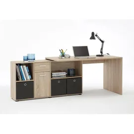 preisbrecher Schreibtisch >LEXO/LEX< in Eiche Dekor - 135,7x74,2x135,7cm (BxHxT)
