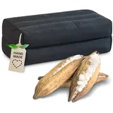 livasia Stützkissen Yogakissen (Basic) vegan und handgefertigt, 17x34x12cm, Kapok schwarz