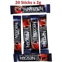 Nescafe Original Decaf Instant Kaffee Beutel Entkoffeiniert - 20 Sticks x 2g
