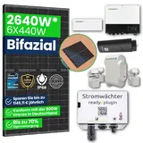 2640W Solaranlage komplettset mit Speicher, Stromwächter Montagepaket Ziegeldach