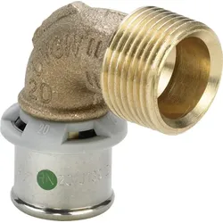 Viega Bogen 90 Grad mit SC Sanfix P 2114 in 20mm x R1/2 Rotguss