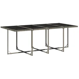 vidaXL Garten-Essgruppe 9-tlg. Grau