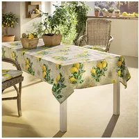 Frank Flechtwaren Tischdecke Tafeldecke Zitrone beige 140x240cm – 100%