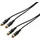 SOMMER CABLE Cinch Kabel 2x2 1m sw Hicon