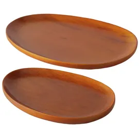 Boltze Tabletts Aus Holz Torin, 20-29 Cm, 2er-set