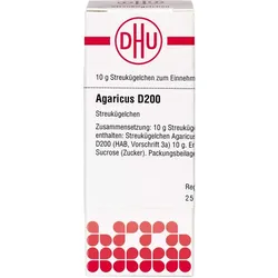 AGARICUS D 200 Globuli 10 g