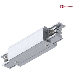 Paulmann Zubehör für ProRail3 3-Phasen-Stromschiene - Mitteleinspeiser, 230V, Metall / Kunststoff, Silber PAUL-91364