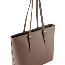 lazarotti Bologna Leather Shopper Taupe